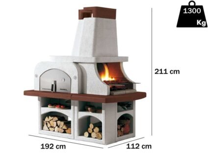 Palazzetti Parenzo - Grillkamin-Holzbackofen