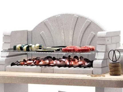 Palazzetti St. Tropez - Grillkamin aus Beton - Grillfläche 76x40 cm