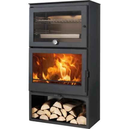 Panadero Chef Küchenofen / Holzherd 7,1 kW – Stahl Schwarz Metallic