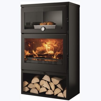 Panadero Oven Kaminofen Stahl Schwarz 7,4 kW