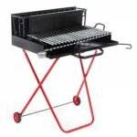 Pegoraro Angelo 214 Medium – Tragbarer Holz- und Holzkohlegrill – Klappbar
