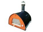Pizza Party 70x70 - Holz-Pizzaofen für den Außenbereich - Backraum 60 x 60 cm - Backboden aus Schamottsteinen