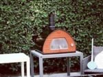 Pizza Party 70x70 - Holz-Pizzaofen für den Außenbereich - Backraum 60 x 60 cm - Backboden aus Schamottsteinen