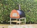 Pizza Party 70x70 - Holz-Pizzaofen für den Außenbereich - Backraum 60 x 60 cm - Backboden aus Schamottsteinen
