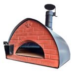 Pizza Party Bollore - Hybrid-Pizzaofen 2-in-1 Gas/Holz - Backraum 60 x 60 cm - Backboden aus Schamottsteinen