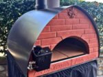 Pizza Party Bollore Pietra - Hybrid-Pizzaofen 2-in-1 Gas/Holz - Backraum 60 x 60 cm - Backboden aus Schamottsteinen