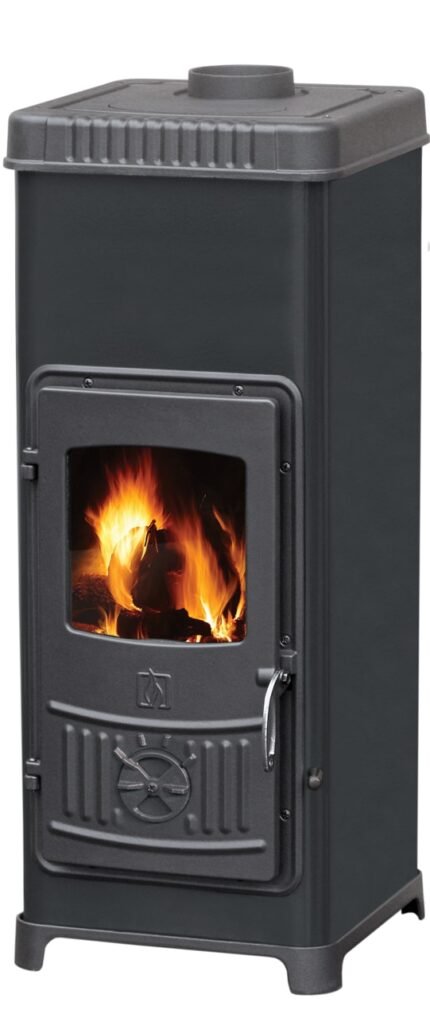 Plamen Dora 10N Werkstattofen Schwarz mit Herdplatte 7,2 kW