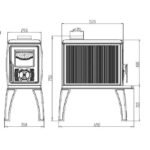 Plamen Gusskaminofen Trenk mit Herdplatte 8,9 kW – Bild 8