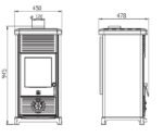 Plamen Maestral N Werkstattofen Creme mit Herdplatte 6,5 kW – Bild 5
