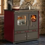 Prometey ECO LUX INOX Küchenofen / Holzherd – Bordeaux Links