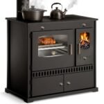 Prometey P ECO INOX Küchenofen / Holzherd – Edelstahlbackfach Links