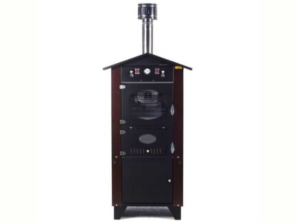 Rossofuoco Garden 80 - Holzbackofen für den Außenbereich - Braun
