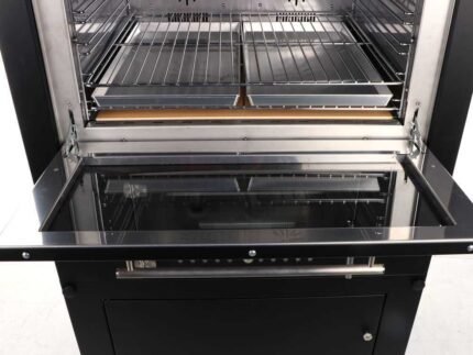 Rossofuoco Sedicinoni 80 - Holzbackofen für draußen - black