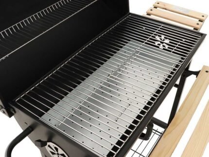 Royal Food CB 450 - Kohlegrill mit Grillrosten aus Edelstahl - Kochfläche 71x35,5 cm