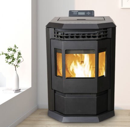 SCHENGER HLP3602 Pelletofen 9,3 kW – Schwarz