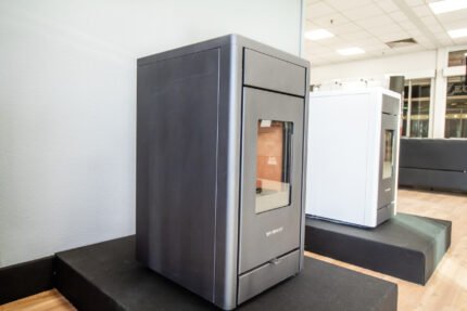 SCHENGER HP07 Pelletofen 8 kW – Dunkelgrau