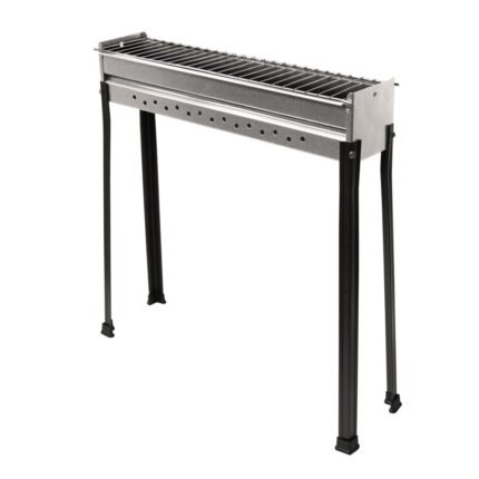 Seven Italy BBQ-60 INOX - Holzkohlegrill für Lammspieße - 60x14cm