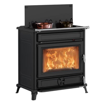 Thermorossi Agora Kaminofen Gusseisen Schwarz 8 kW