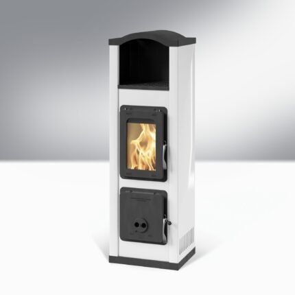 Thorma Werkstattofen Vigso II Stahl Weiß 5 kW mit Wärmefach