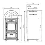 Wamsler Etna Hüttenofen Dauerbrandofen 9 kW