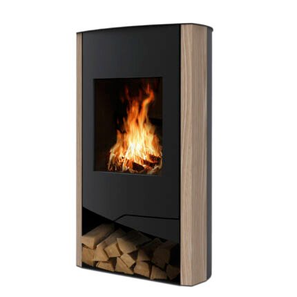 Wamsler N-Line Dauerbrandofen 5 kW – Sandstein, Korpus Stahl Schwarz