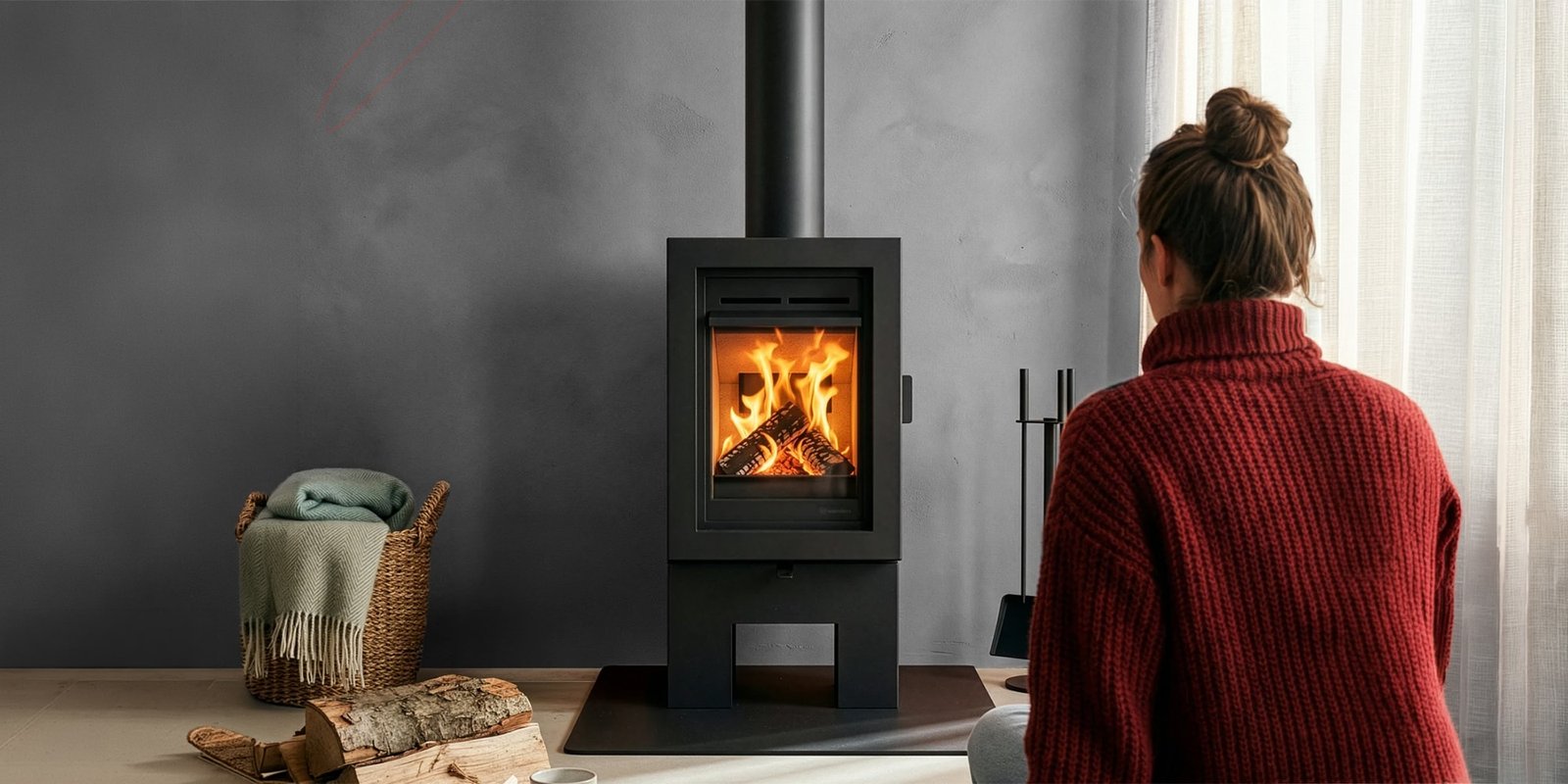 Wanders Ash Kaminofen mit Katalysator 5 kW