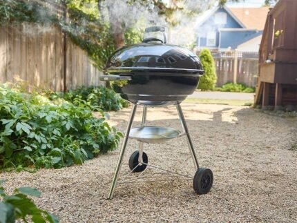 Weber Compact Kettle 57 – Holzkohlegrill – Grillrost 57 cm