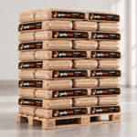 Holzpellets 6 mm aus Nadelholz – 975 kg Palette (65 × 15 kg)
