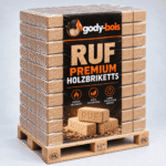 Hartholzbriketts Buche/Eiche – Hardcubes 960 kg Palette (96 × 10 kg)