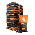 Heizfuxx Grillholzkohle Gastro-Qualität – 360 kg Palette (36 × 10 kg)
